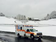 EMS Ambulance in the snow picture 2